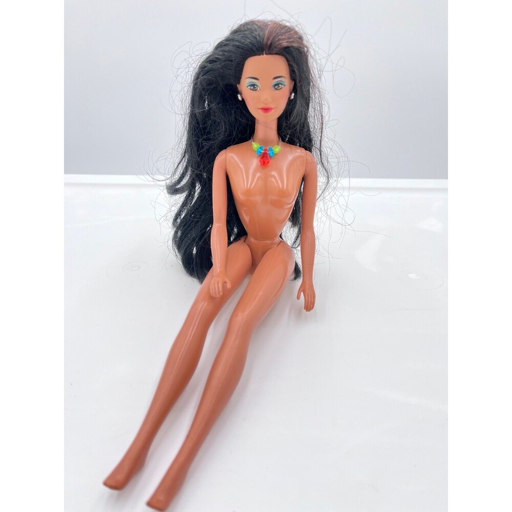 VTG 90s Glitter Beach Kira Barbie Doll 1992 Mattel Island Fun
